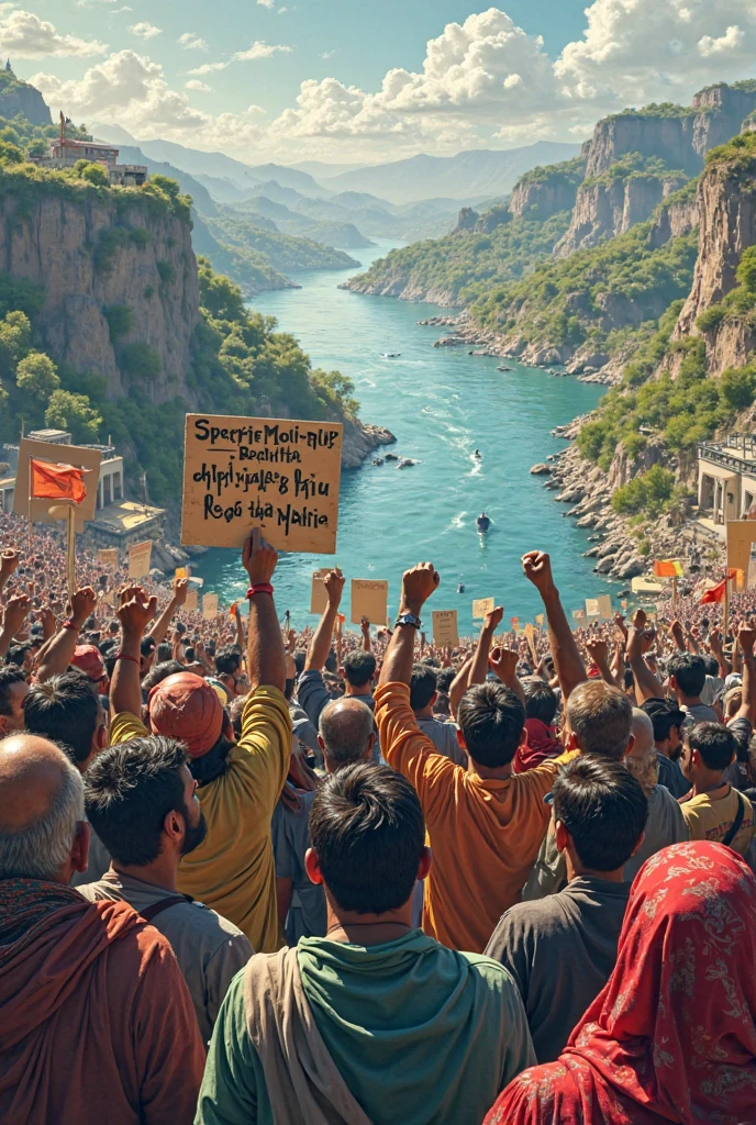 Sardar sarovar dam how did this dam look like when protest we're going on