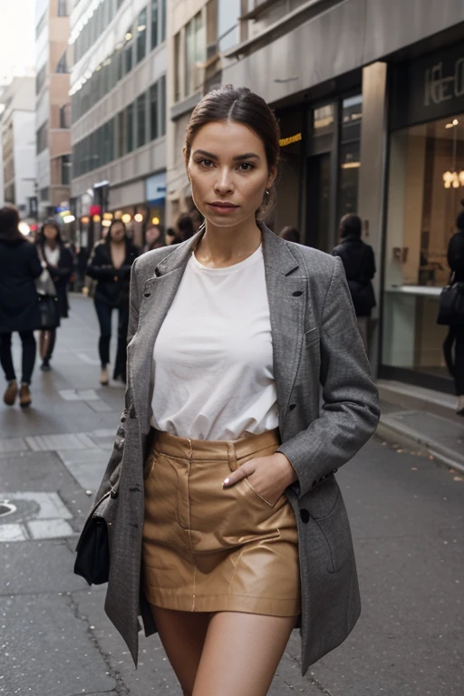 DEN_yegola_SG,
walking down Hollywood boulevard, a busy street scene, public, bustling, crowds, wearing a skirt and blazer,
bokeh, f1.4, 40mm, photorealistic, raw, 8k, textured skin, skin pores, intricate details <lora:epi_noiseoffset2:1>, epiCRealism, <lora:ClothingAdjuster3:-0.8>