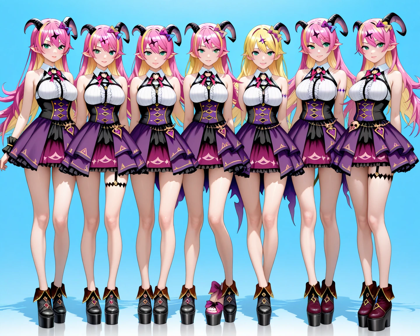 tmasterpiece、8K、k hd、The full image is clearly visible、Girl vs、double tails、The blonde、The face is clearly visible、Remove the red part of the face、A slight smil、The hand is clearly visible、Raise the skirt with both hands、super low angle、Expose panties、Cute pink panties、Tease、Raised sexy、Living room