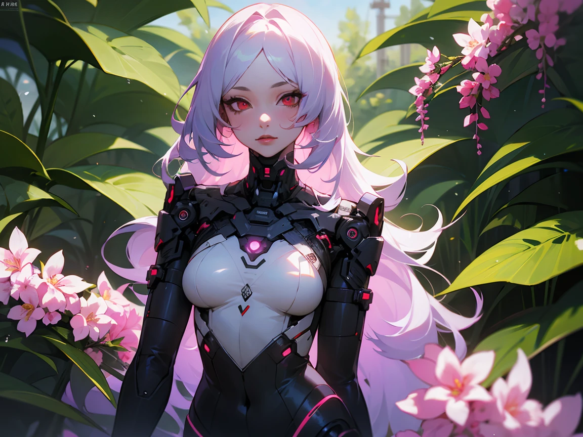 a girl in a hero costume, long flowing purple hair, purple-pink eyes, futuristic tight suit, dark purple and black suit, girl smiling, academy in the background, field for training heroes, other classmates in the background, MHA, beautiful cheerful girl, gold hairpins in her hair, wavy silky hair, pale porcelain skin, (best quality,4k,8k,highres,masterpiece:1.2),ultra-detailed,(realistic,photorealistic,photo-realistic:1.37),intricate details,cinematic lighting,vibrant colors,dynamic composition,dramatic shadows,volumetric fog,ornate ornaments,glowing energy effects,advanced. The girl is calm. Full-length. High detail. Well-developed detailing of the face. Attention to detail. Very beautiful girl. Slender figure. Hair is gathered into a neat bun at the back of the head, with gold hairpins.Adult girl. Hair gathered in a bun at the back of the head. Gathered hair. Full-length. (Do not emphasize the chest) The tits is medium.