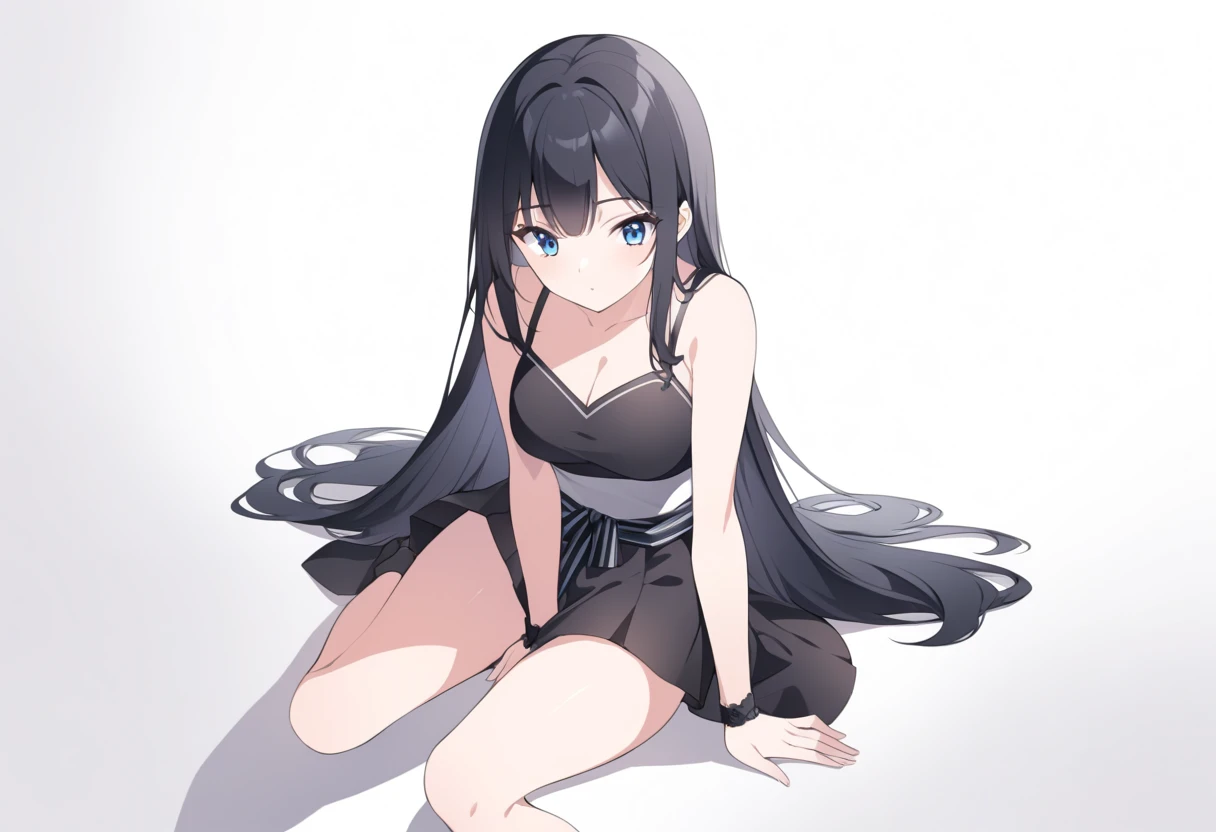 School_swimsuit, Sukumizu,black swimsuit, 1girl