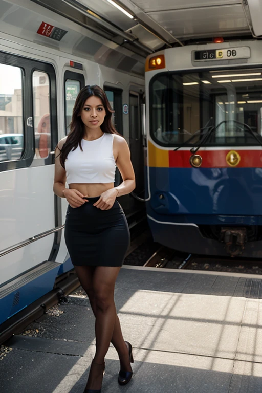 [[((young attractive woman with a captivating presence, embodying the essence of Allurist:1.6)), standing confidently in a picturesque travel destination. She is dressed in stylish travel wear that includes elements of adventure and comfort:1.6)), wearing ((a mix of fashionable and functional travel outfits:1.4)). The background features iconic landmarks, exotic landscapes, and bustling cityscapes, making it unmistakably travel-focused. The scene is captured with a ((full-frame DSLR:1.4)) using a ((35mm prime lens:1.4)) to capture a wider view while keeping the woman in sharp focus. Professional lighting enhances her natural features and adds a ((soft bokeh effect:1.3)) to the background. The image should be in ((8K resolution:1.5)) with ((hyper-realistic detail:1.6)). The focus is entirely on the woman's stylish and confident presence, capturing the essence of travel perfectly in an exotic destination setting.]]
