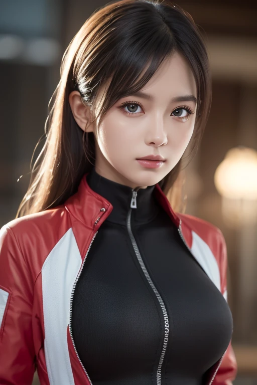 (Highest quality), Realistic, Gal,Sea of night,Sea of night辺,whole body,(((Big Breasts:1.2))),Sweat in the valley,Wet body,masterpiece,Accurate Human Anatomy,Realistic expression,,Become very clear,(Long Hair,ponytail,Sharp bangs)Black panties,Fleshy crotch,(((Highest quality,Highest quality,8k images)))Blonde and brunette,Sexy pose,Evangelion Cosplay(Plug Suit)