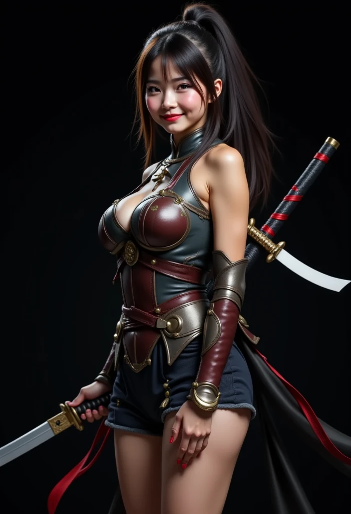 (One Knight Girl)、top-quality、masterpiece、超A high resolution、(Photorealsitic:1.4)、Raw photo、女の子1人、(Wear the Dark Knight's Armor)、(((heavy breasts))),glowy skin、(Random hair),(((Micro Bikini Armor)))、Fight with beautiful swords and shields、(((Mystical expression))),(((Have a gorgeous and long magic wand))),(Gorgeous gold metal body)、(Fight goblins、ogre、Fierce battle with orcs),(Fighting strong enemies)、Fight fiercely、(Background of decaying dungeon ruins)、(Ultimate Beauty)、(Detailed knight's helmet)、(Fighting Demonic Beasts)、()、((super realistic details))、portlate、(Strong giant demon beast background),globalillumination、Shadow、octan render、8K、ultrasharp、Colossal tits、Raw skin is exposed in cleavage、metals、Details of complex ornaments、Japan details、highly intricate detail、Realistic light、(Mystical expression),CGSoation Trends、Red Eyes、radiant eyes、Facing the camera)、Gundam、Small LED、Toostock、(Background of the mutation)、(Attack of the Monster Beasts)、Ultimate Beauty、beautiful female knight、Wear colorful armor、Detailed sword、(Wearing legendary armor)、