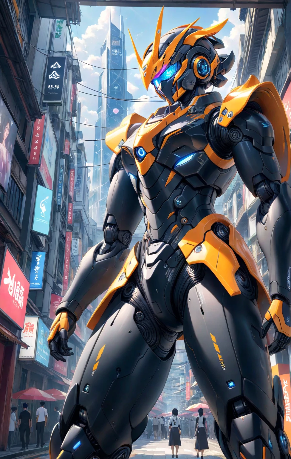 (masutepiece、8K、Ultra-delicate、hight resolution),(((Female Ultraman))),medium breasts,(((No muscles,Medium Boob))),(His head is tapering,The body is made of red and silver and gold,The arms present a streamlined design,On the chest there is a round calculator,Looks tall and thin,The overall shape is streamlined、Modern),(standing athletic pose),posed for photo,high-angle,nigth,city ruins,backgroung details,(((full body Esbian))),独奏,(((Huge feeling))),NSFW,Cameltoe,Dynamic Pose,From below,groin focus
