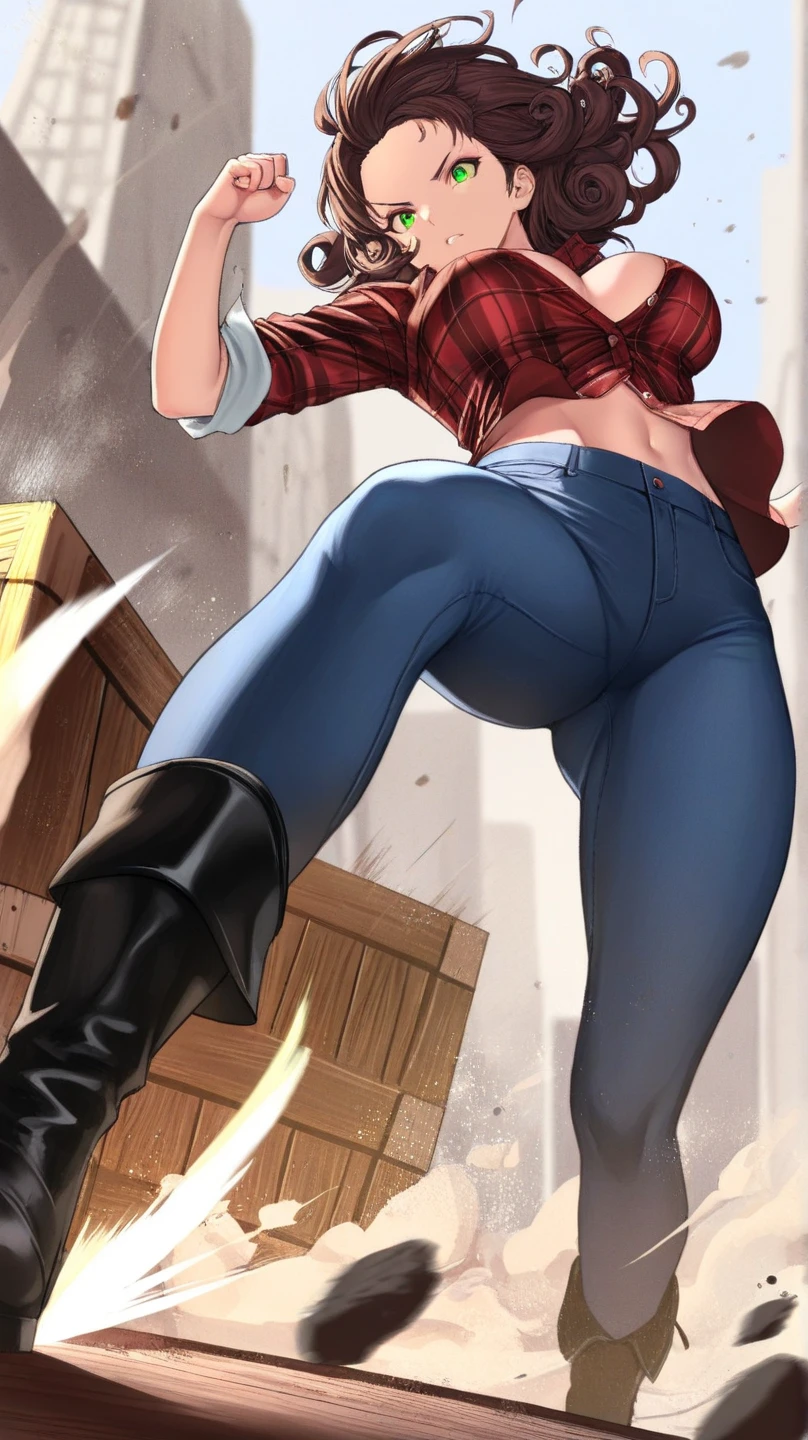climb the ladder big donkey jeans bouncing ass