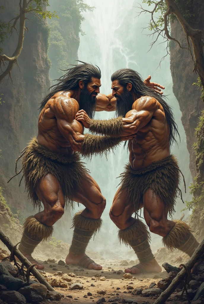 Man athletic physique, tattoos, boar werewolf, fights boar, dark skin, steampunk details, in the woods, art by Ralph Horsley, waves, digital art, style by Jean Baptiste Monge,
Bright, beautiful, huge weapons