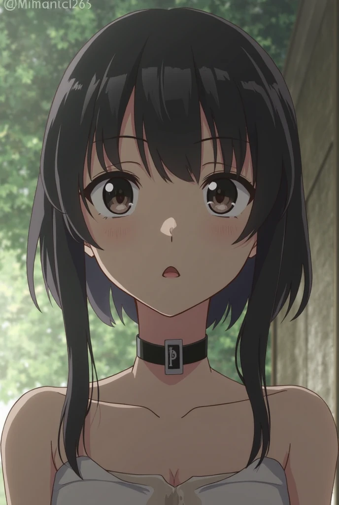 (Very detailed CG ユニティ 4k 壁紙),(masterpiece),(Highest quality),(Very detailed),(Best illustrations),(Best Shadow),(Absurd),(Detailed Background), ayuzawa misaki, 1girl, 独奏, maid, black hair, long hair, brown eyes, (((animal collar, chain leash, collar, viewer holding leash, medium breasts, on all fours, hand on the ground))), (((open mouth, tongue out, stick out tongue, long tongue, full face blush, sexual ecstasy smile, fucked silly, vulgarity, gleaming skin, oil skin, shiny skin, sweat, wet skin, evil smile, happy))), perfect female body, maid headdress,