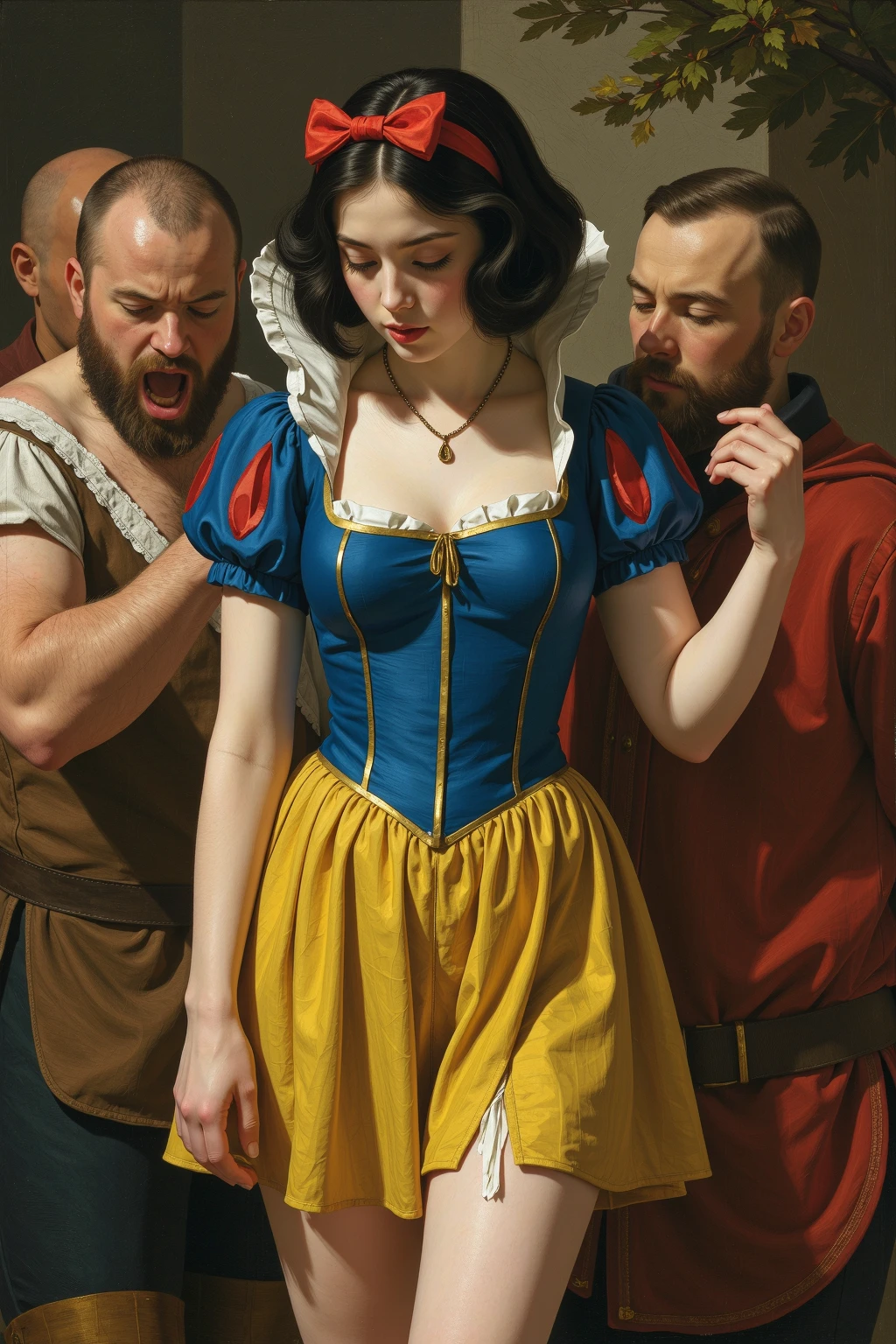 Snow White, humiliation, punishment, flogging, pain, Sexual violence
