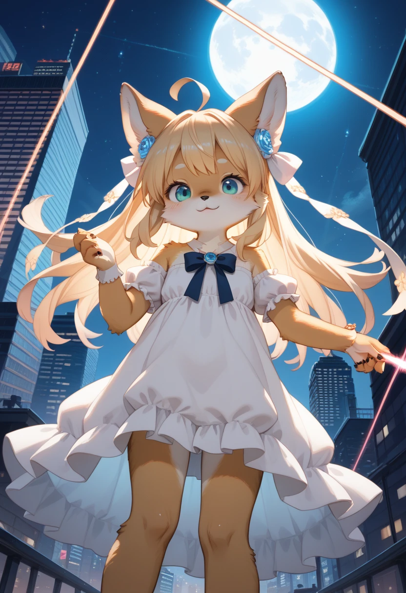 Fluffy and fluffy girl、cute、Image of the sky、Young girl with big breasts