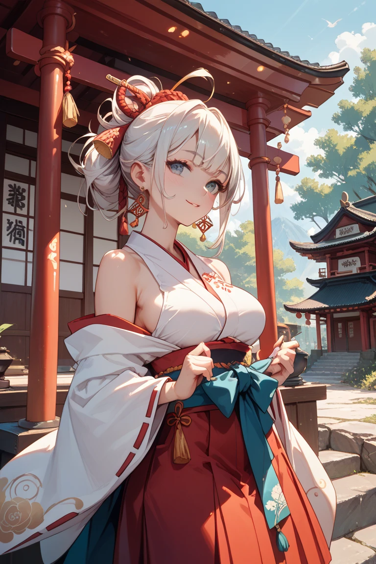 1 Female samurai (japanese samurai 1.5) on a plain with spider lilies, mountains in background, sunrise, 8k, high detail, maximalist, dynamic pose, anime style, beautiful anime, feels like japanese anime movie, (delicate fabric 1.4), (blush 1.2), beautiful eyes (detailed eyes 1.3), high detail clothes