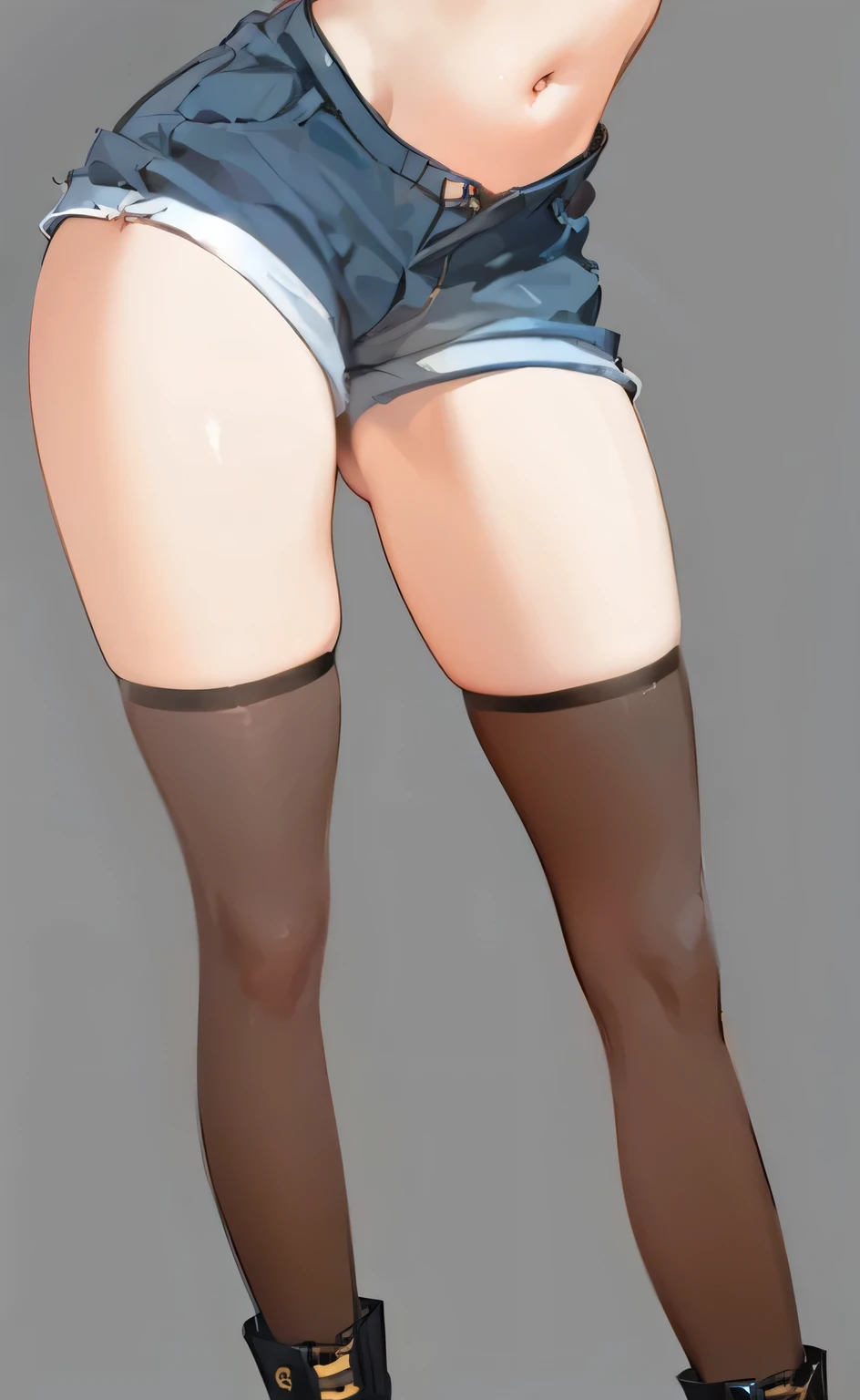 beautiful girl, slim, full body, puss, cleft of venus, clitoris, thigh highs, no panties, arched back, squirting