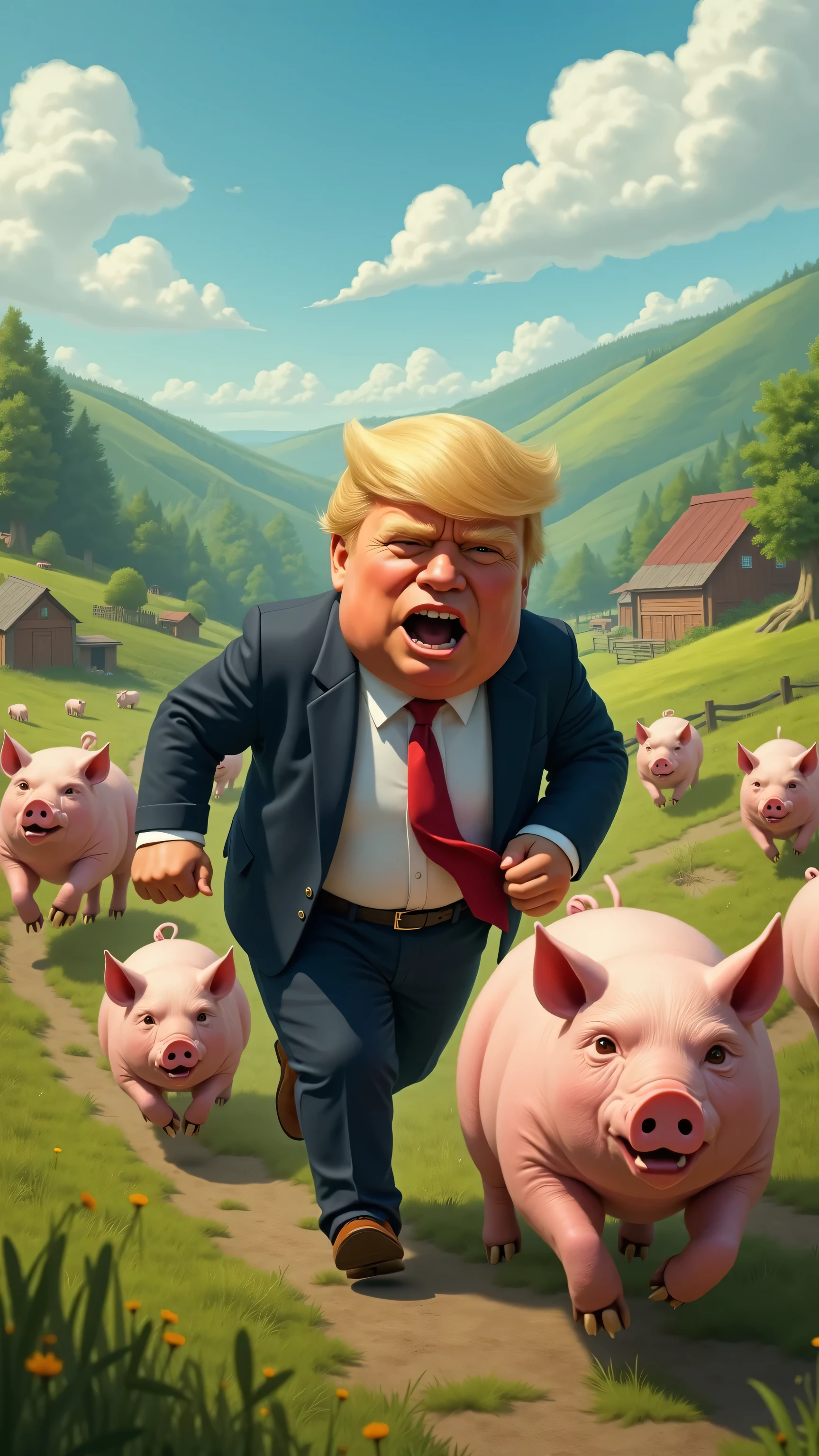 Trump has always been chasing big fat pigs