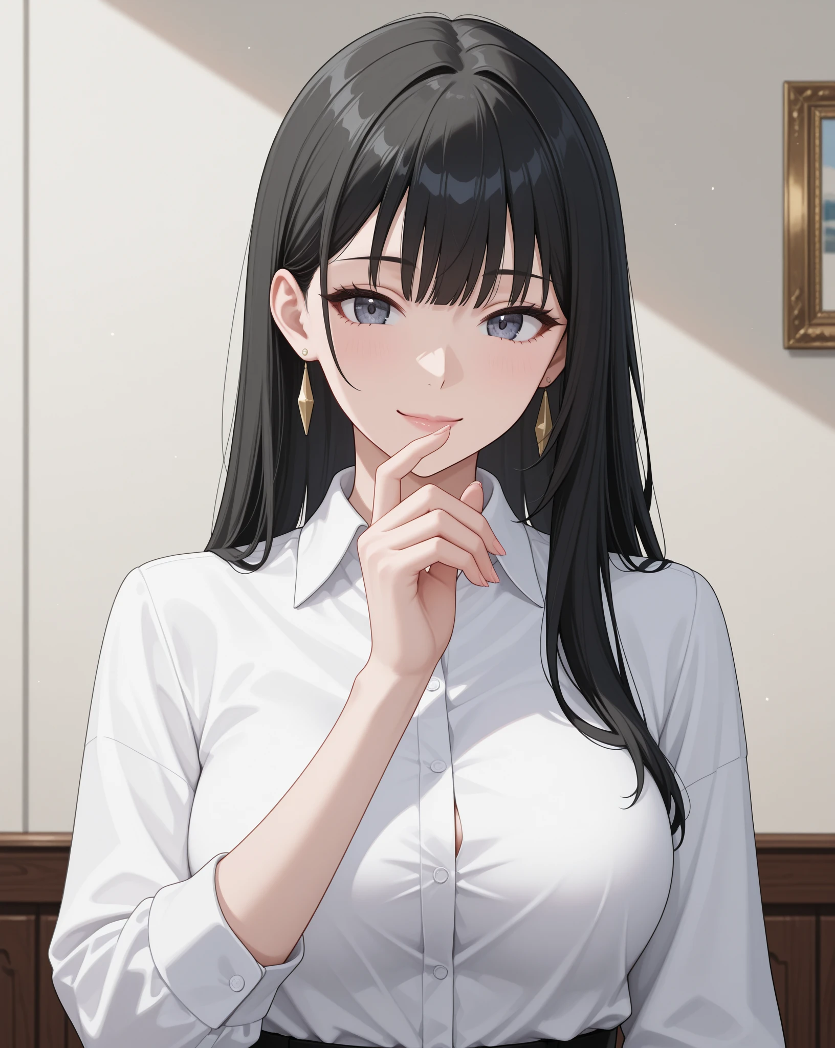 masterpiece,best quality,official art,extremely detailed CG unity 8k wallpaper,1girl, ultra high res, (photorealistic:1.4), golden hour lighting, sweater dress,upper body, (Kpop idol), (aegyo sal:1), ((puffy eyes)), looking at viewer, facing front, smiling, laughing,medium breasts,glasses <lora:nana_v6:1>