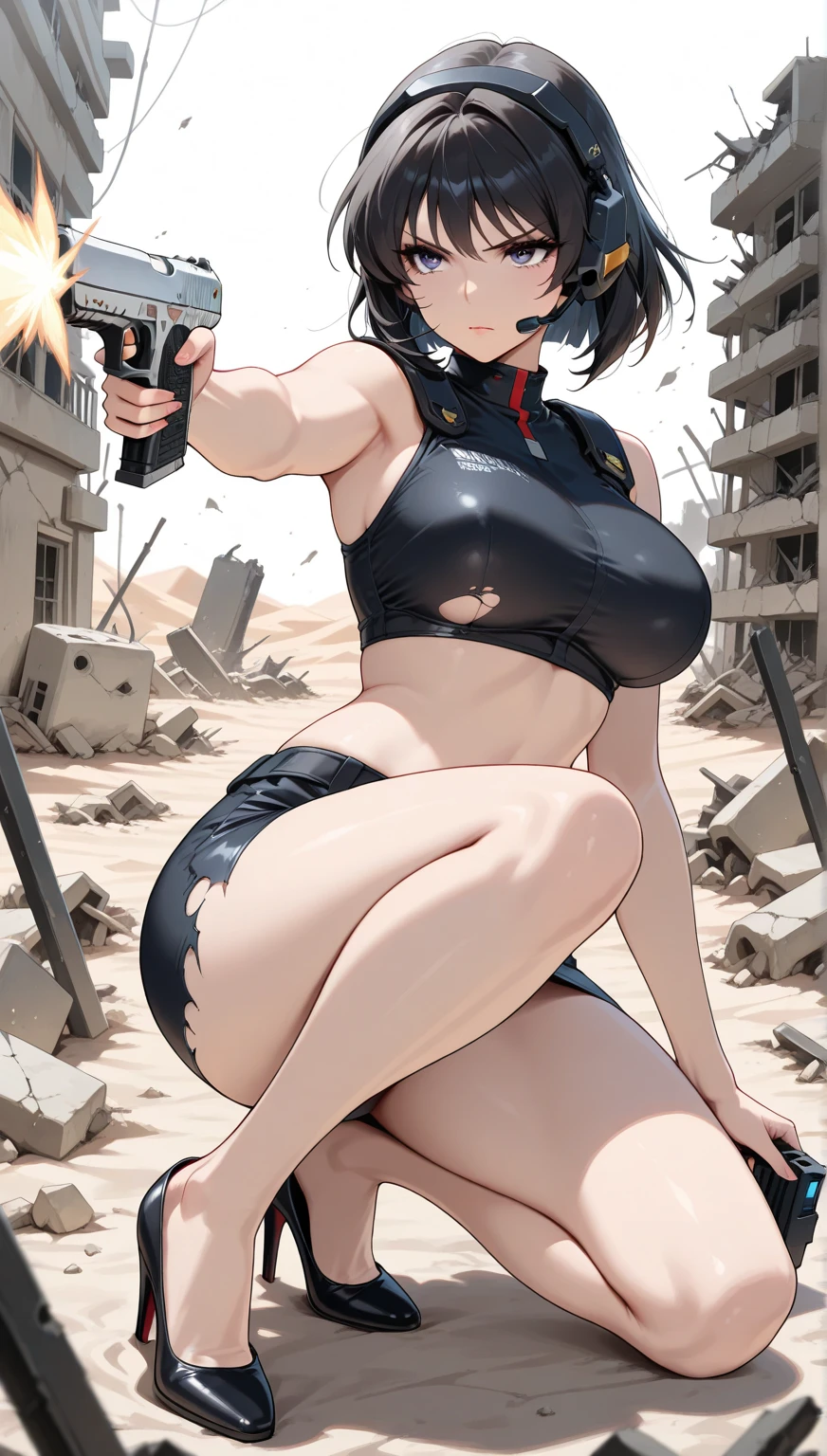Slime girl, (slime), Slime hair Double buns hair style, Pumpkin Orange, weapon belt, Masterpiece, Best Quality, gigantic breasts, slime girl, slime girl, purple hair, lavender hair, yellow clothes, weapon belt around waistline, rifle, long rifle, AR-15 Rifle, assault rifle, exposed yellow bra, yellow clothing, wearing yellow clothing, fully body view, tight yellow dress, Rifle in hand, mature woman, gorgeous, perverted, sexy, yellow dress, exposed chest, exposed bra, exposed breast, black boots/heels, gold bracelets around wrist, holding rifle, aiming with rifle, tactical stance, tactical gear, sweaty body, long legs, tall woman, lustful yellow eyes, yellow lingerie , Slime girl, (slime), Slime hair Double buns hair style, Pumpkin Orange, weapon belt, Masterpiece, Best Quality, gigantic breasts, slime girl, slime girl, purple hair, lavender hair, yellow clothes, weapon belt around waistline, rifle, long rifle, AR-15 Rifle, assault rifle, exposed yellow bra, yellow clothing, wearing yellow clothing, fully body view, tight yellow dress, Rifle in hand, mature woman, gorgeous, perverted, sexy, yellow dress, exposed chest, exposed bra, exposed breast, black boots/heels, gold bracelets around wrist, holding rifle, aiming with rifle, tactical stance, tactical gear, sweaty body, long legs, tall woman, lustful yellow eyes, yellow lingerie, mature body, mature face, dark purple hair color, purple hair, big butt
