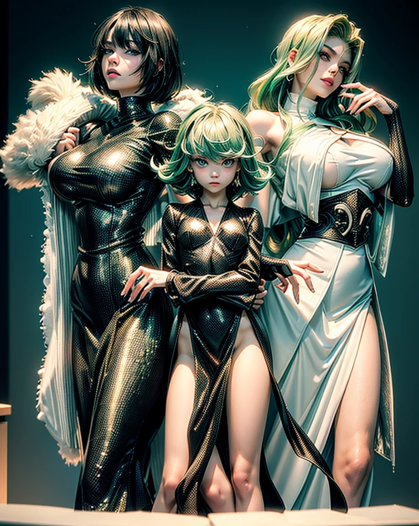 anime girl with green hair and black dress in a field, tatsumaki, tatsumaki with green curly hair, tatsumaki from one punch man, nagito komaeda, anime style 4 k, demon slayer rui fanart, epic anime style, stylized anime, anime styled digital art, digital art from danganronpa, anime moe artstyle