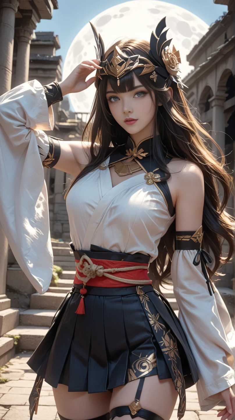 yae_miko, masterpiece,best quality,High quality,High Definition,High quality的纹理,High quality的阴影,High details,beautiful details,fine details,Extremely detailed CG,Detailed texture,lifelike面部表现,lifelike,rich and colorful,exquisite,sharp focus,(intricate detailake up,pureerosface_v1:0.5),(Beautiful details, exquisite face,(Beautiful details, exquisite eyes),Perfect proportion face,highDetails of the skin,Details of the skin,Four fingers and one thumb in optimal proportions,emaciated:1.3),1 girl,,high,(Smooth abdominal muscles:1.55),(abdominal muscles:0.5),pretty,Perfect,high,((bare shoulders)), ((The skirt is short)), (long legs),(straight legs),(thin waist),((White skin)),White skin,((White skin)),(emma watson),Big breasts,((Caucasian)),light blonde hair,Stand with legs apart,looking at the audience,whole body,Portrait of cute blonde girl,((Standing in the wheat field,Look into the distance)),bloom,orange mist,sports,Wisps of hair,lifelike,High quality渲染,amazing art,High quality,film texture,Fujifilm XT3,dream