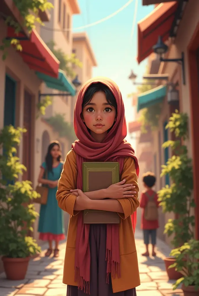 Once upon a time there lived a Muslim child named Amna in a bustling city. Amina was known for her kindness, intelligence and love of learning. She lived with her parents and younger brother in a cozy little house full of warmth and love.