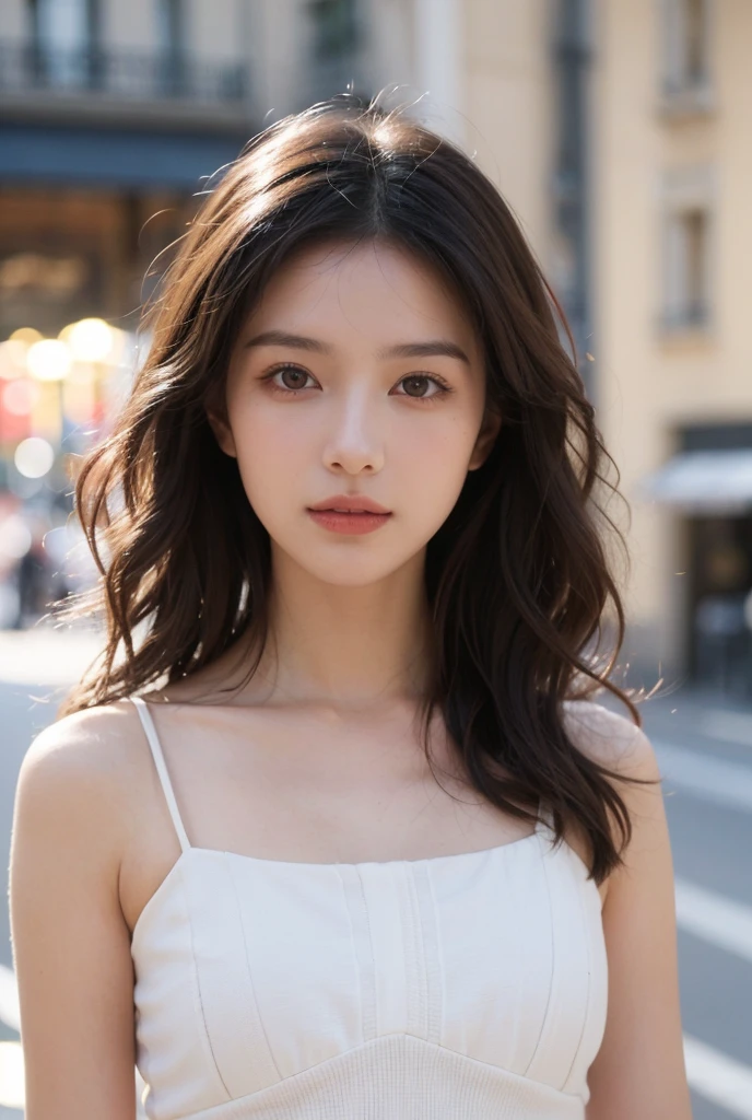 random pose, mix4,(8k, RAW photo, best quality, masterpiece:1.2), (realistic, photo-realistic:1.37),1girl,cute,cityscape, night, rain, wet, professional lighting, photon mapping, radiosity, physically Based on rendering, gradient black hair, white hair, short curly hair, handsome, girl, white ball suit, superb quality, high resolution, 1080p, (clear face), (detailed facial description), (detailed hand description ),(masterpiece),(exquisite CG),extreme light and shadow,messy hair,masterwork,rich details,(exquisite facial features),(highest quality),(masterpiece),(delicate eyes),looking forward to your eyes,exquisite clavicle
