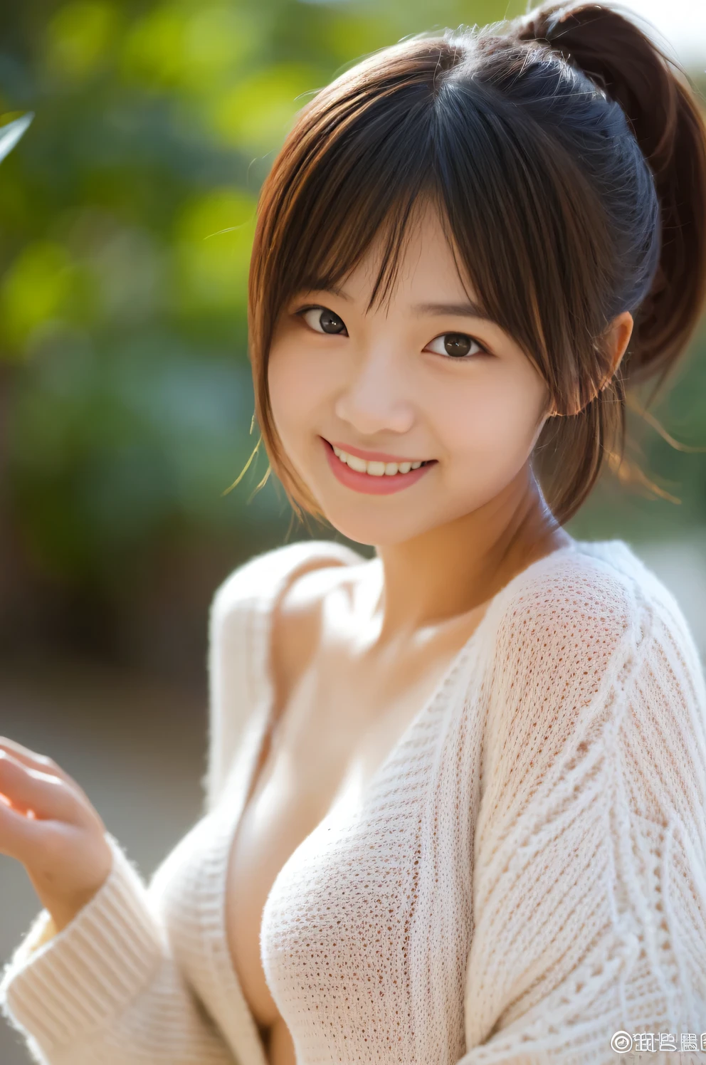 masterpiece,best quality,(Japanese girl),((Beautiful girl)),cleavage,(off shoulder:1.2),(perfect body beauty:1.2),(shy smile),from above
