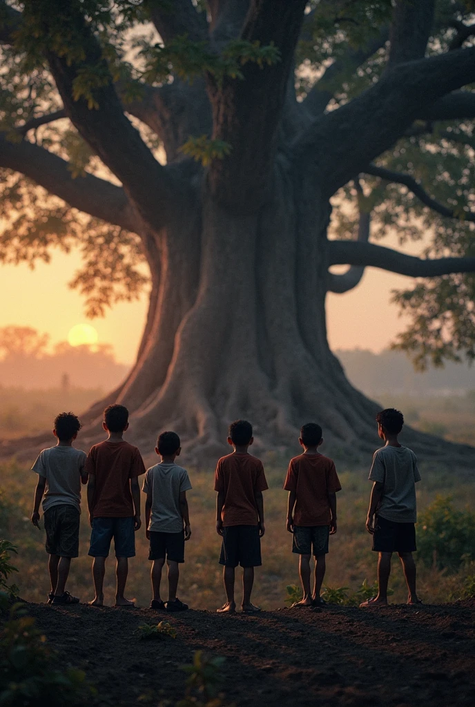 Some poor people children sleep under the Rosewood tree