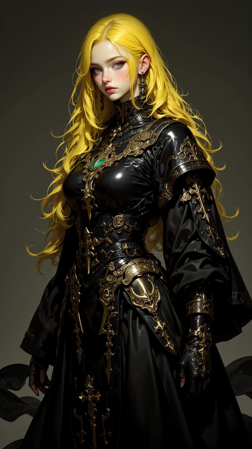 Photo of Lady Gaga ,with long hair, with details , with fancy outfit, long hair , with details , accessories , inspired by Cetrion mortal kombat , FULL BODY texture 4K, high quality, beautiful hairstyle, 8k image, high image quality