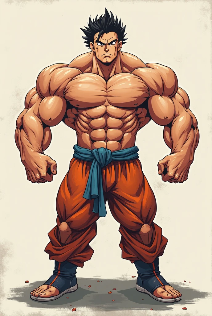Adult Fat Man, short blonde hair, Cyan eyes, Green Hanfu sleeveless, Drunken Master, Smile, Masterpiece, hiquality