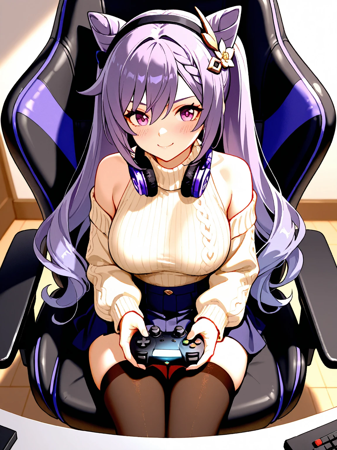bteman,PC Desk,Sitting in a gaming chair,Pay,Holding a game controller,vtuber,Game Now Streaming,A lady-like broadcasting room,lady bed,Colorful pussy,Black labia,Black genital area,Flip-up skirt, , (Black pubic hair),Thick pubic hair,((Hairy pubic hair)),Crying face,tears,saliva1, Skinned clitoris, close your eyes, how, how in Pussy, Dark Skin, Heterosexual, Penetration, Pussy, Pussy juice, Sweat,(((Urine splashes))),No correction, vagina, , Vein,anus,Accurate female genital location,The position of pubic hair on a typical woman, beautiful, (masterpiece:1.2), (Highest quality:1.2), Perfect Eyes, Perfect Face, Perfect lighting,One woman, 独奏,Oily skin,masterpiece, Highest quality, High resolution, (salome), Drill Hair, Parted bangs, hair band, ribbon, Purple eyes, Large Breasts, tattoo, ((Red tight dress, Silk material)),mini skirt,Long sleeve, Bare shoulders, Black gloves,Open your mouth wide,Showing teeth,Thick thighs,Narrow waist, ((headset)),Constricted eyes,),Expressions of pain,Crying face,Close ~ eyes,tears,saliva1,Wide open vagina,, clitoris,Penetration, Pussy, Pussy juice, Sweat,(((Urine splashes around the groin area))),((Masturbating while looking at a smartphone)),Side view