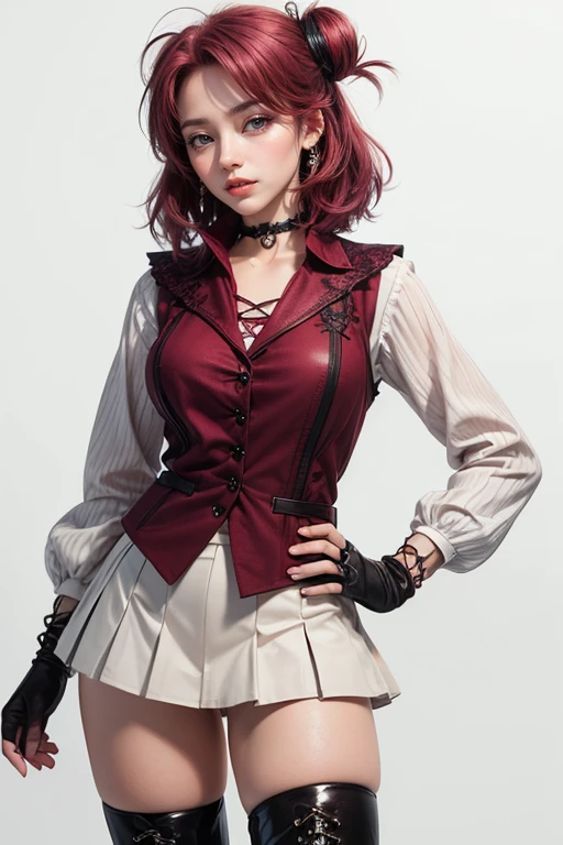 best qulity，master-piece，ultra-highresolution，（Realism：1.4），OriginalPhotographs，1girl，College style，The jacket is a suit fabric