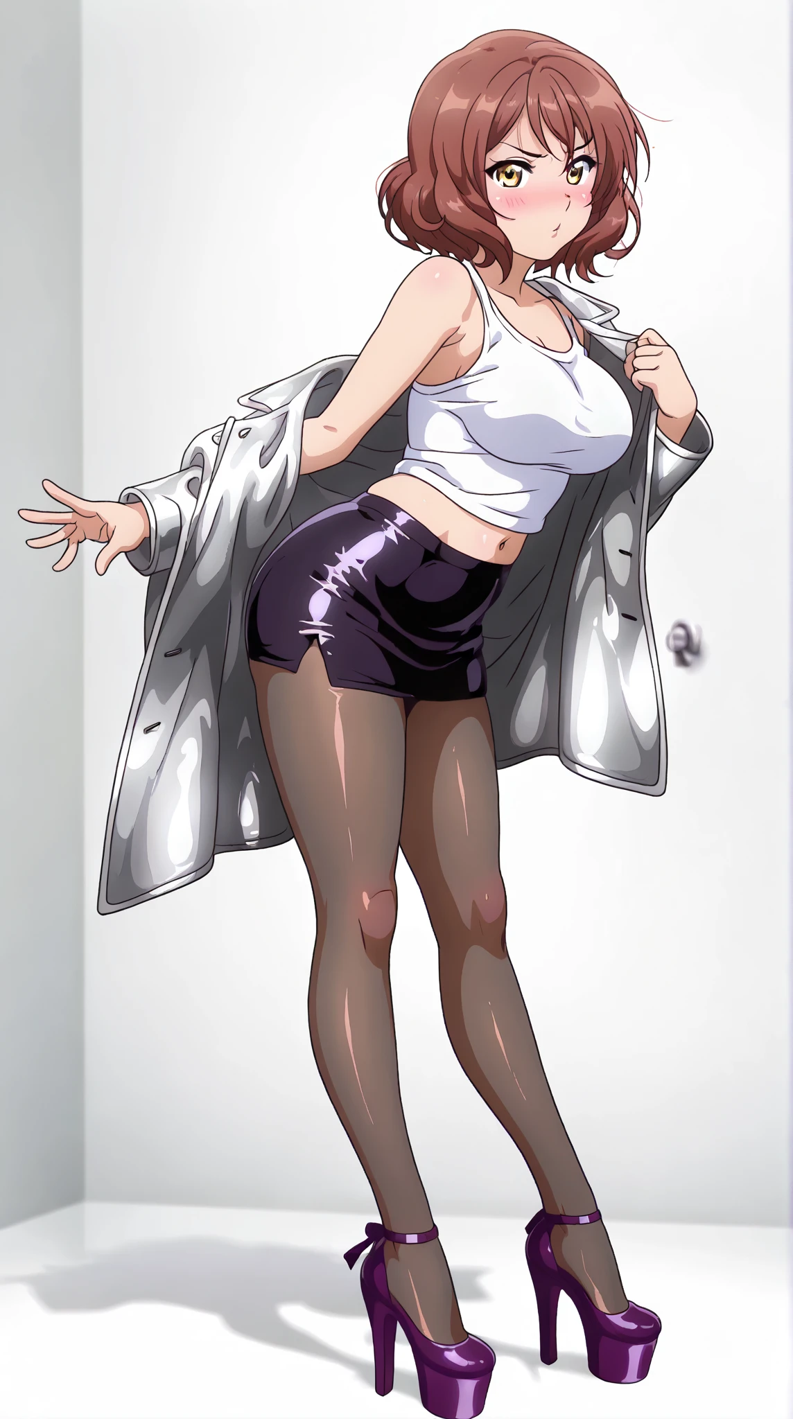 masterpiece,illustration,an extremely delicate and beautiful girl,full body,extremely detailed,an extremely delicate and beautiful,beautiful detailed eyes,8k_wallpaper,bare shoulders,best illustration,overexposure,blue eyes,ultra-detailed,best quality,painting,extremely detailed CG,highres,detailed light,floating,disheveled hair,game_cg,no_panties,no bra,stockings,loli,adorable girl,kawaii,mesugaki,bishoujo,trap,yuri,saliva,ahegao,naughty_face,endured_face,best quality,highly detailed,masterpiece,ultra-detailed,Bare navel,shirt lift,undressing,skirt lift