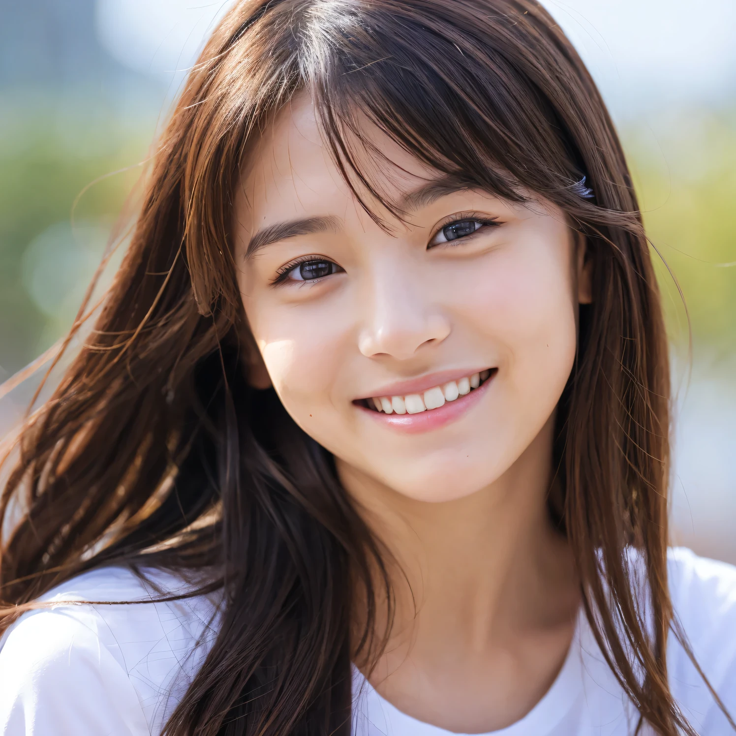 ((Highest quality)), ((masterpiece)), (detailed), Japanese, Age 25, Beauty, Front face, sexy,Face close-up,smile