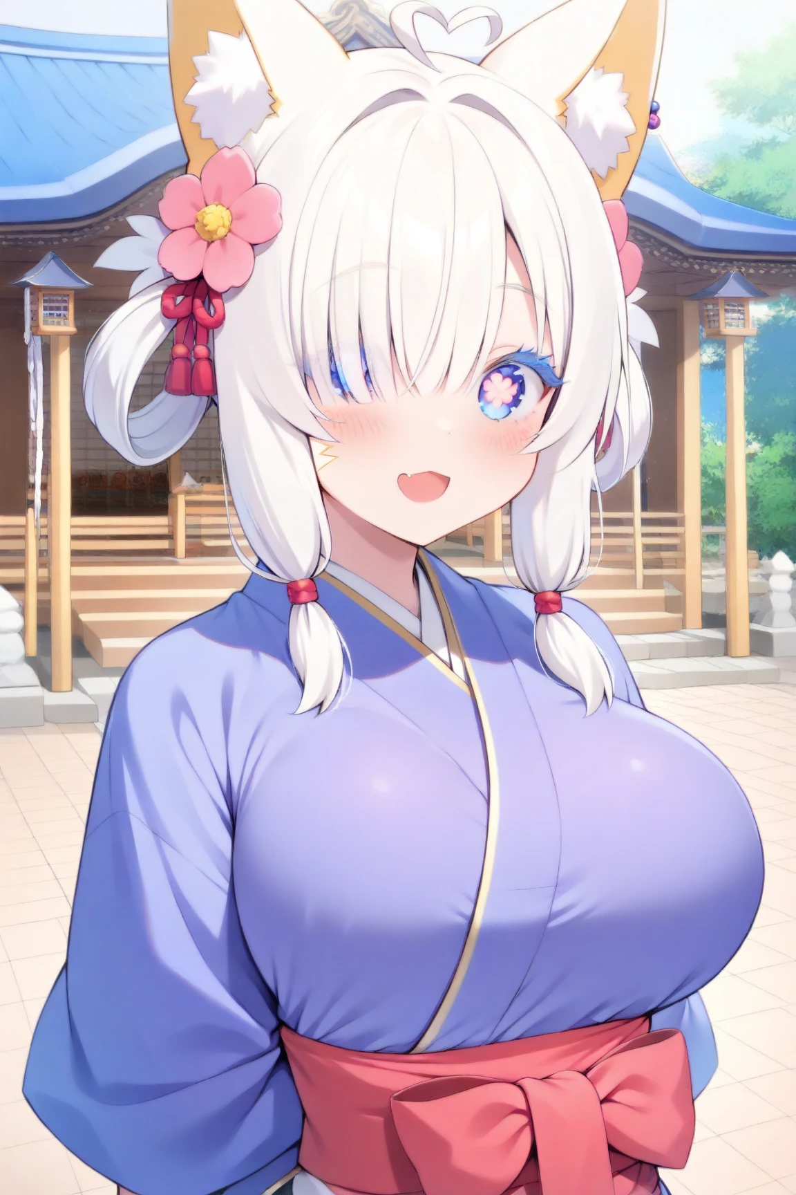 ((Highest quality)), ((masterpiece)), (detailed), 1People Girls, sexy、Japanese Shrine Maiden、Shrine maiden、(((Saggy breasts)))、Blonde、Long Hair、((Voluminous Hair))、White skin、Wet、Looking at the photographer、Eye contact、Showing her nipples、Breast milk、Glasses、Pinching her nipples、((Swollen nipples))、Upper Body、Focus on the chest、Aunt、Leaning forward、