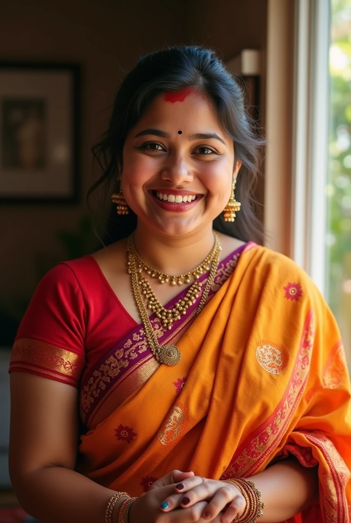 Short indian in saree