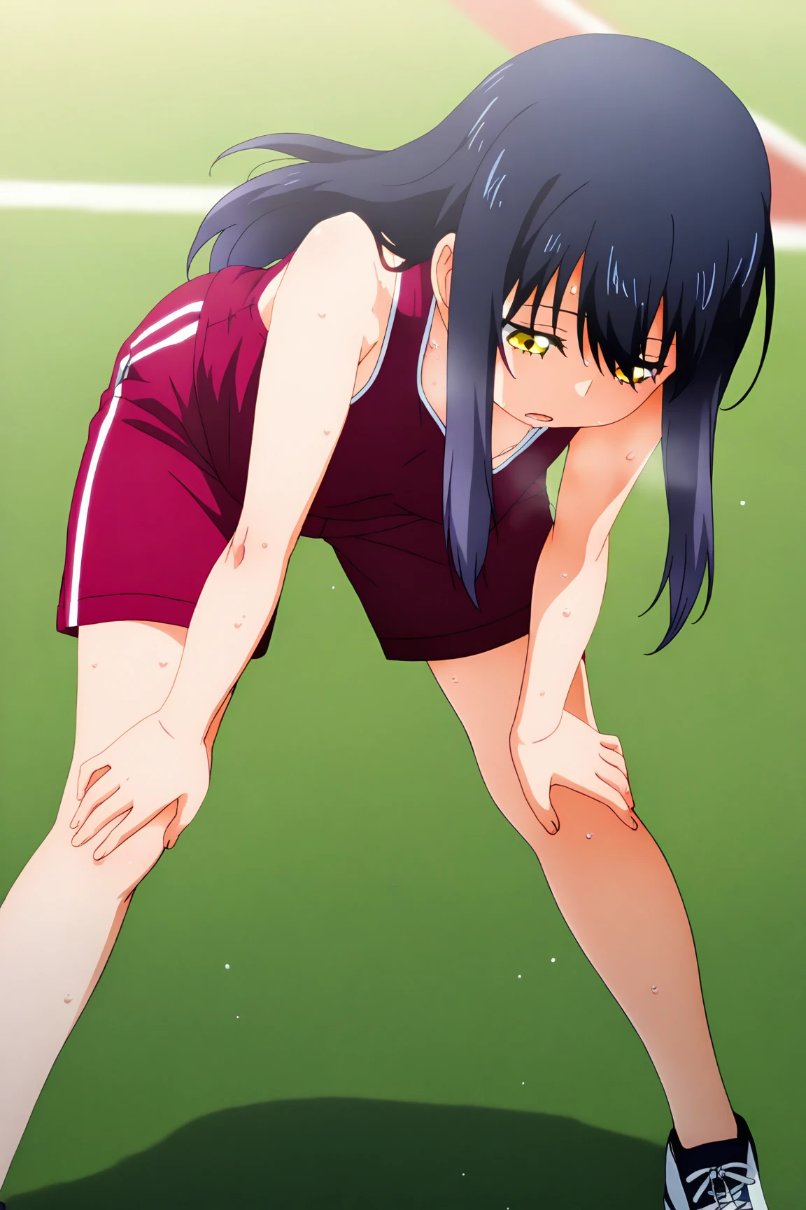 NSFW,(((1girl,1oldman,sex,vaginal))),From back,Yor briar, Your forger, Black Hair, (Red eyes:1.5), Earrings, gold hair band, hair band, Long Hair, Side Lock, (Medium chest:1.2), angry,
break ,(((tennis wear))),Thighs,(((white lace panties))),all fours,crawling,
break tennis court,
break looking at viewer, 
, break masterpiece ,8k unity wallpaper,anime key visual,highest quality, High resolution, unity 8k wallpaper, (shape:0.8),anime coloring,highly detailed face, detailed eyes,growing eyes,shiny skin,fine skin,white skin,dense skin,detailed hair,highly detailed legs,perfect lighting, Detailed CG, (perfect hands, perfect anatomy),High resolution,(Detailed wear ),slender limbs, delicate curves, dainty hands,figure:0.8,