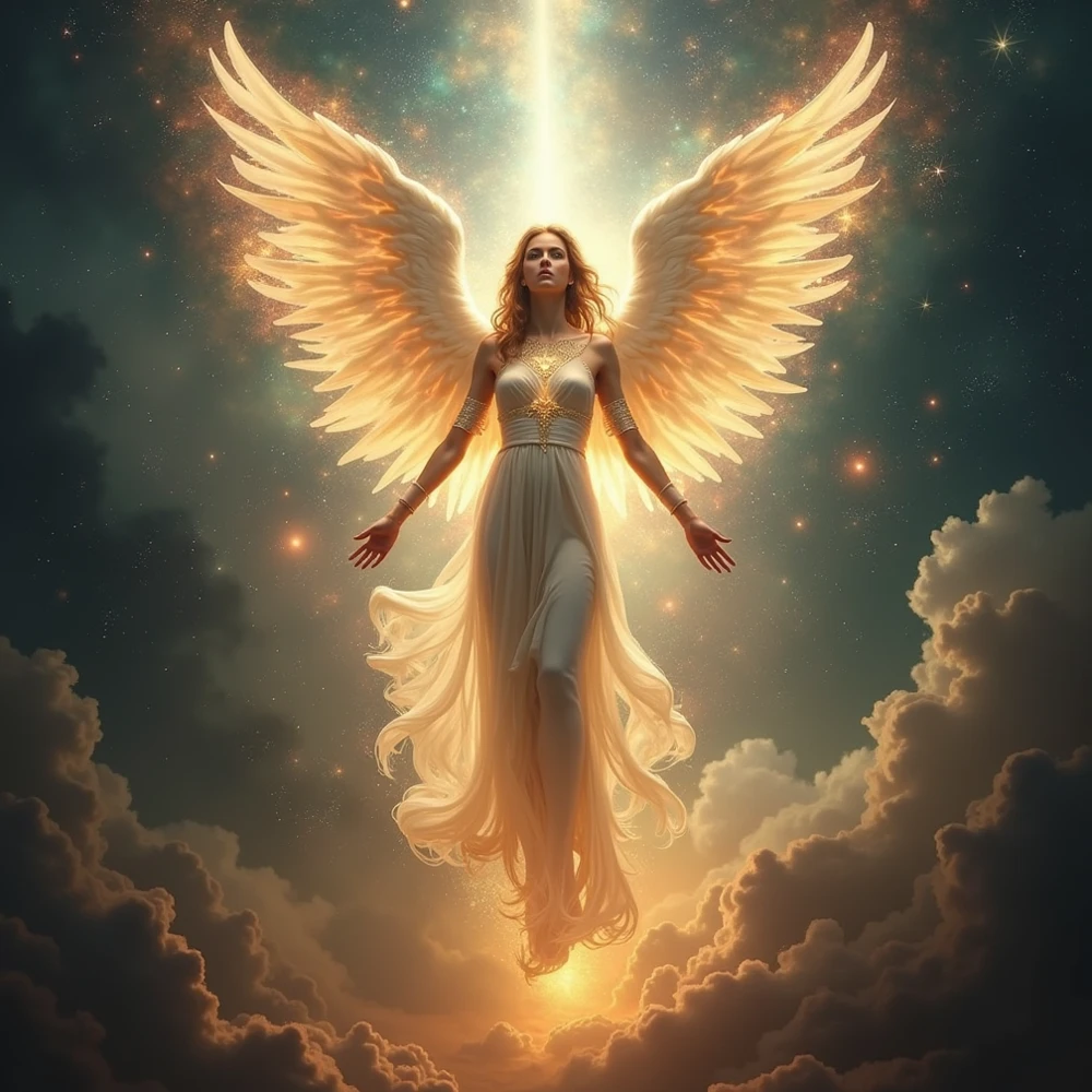 Ancestral angel being born - SeaArt AI