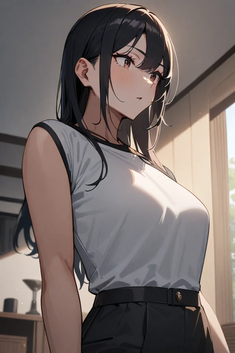 Clothes are where you want to go々torn, girl hiding her chest with her arms, screaming, eyes closed, tears, small breasts, ??????, pubic hair, shame,
