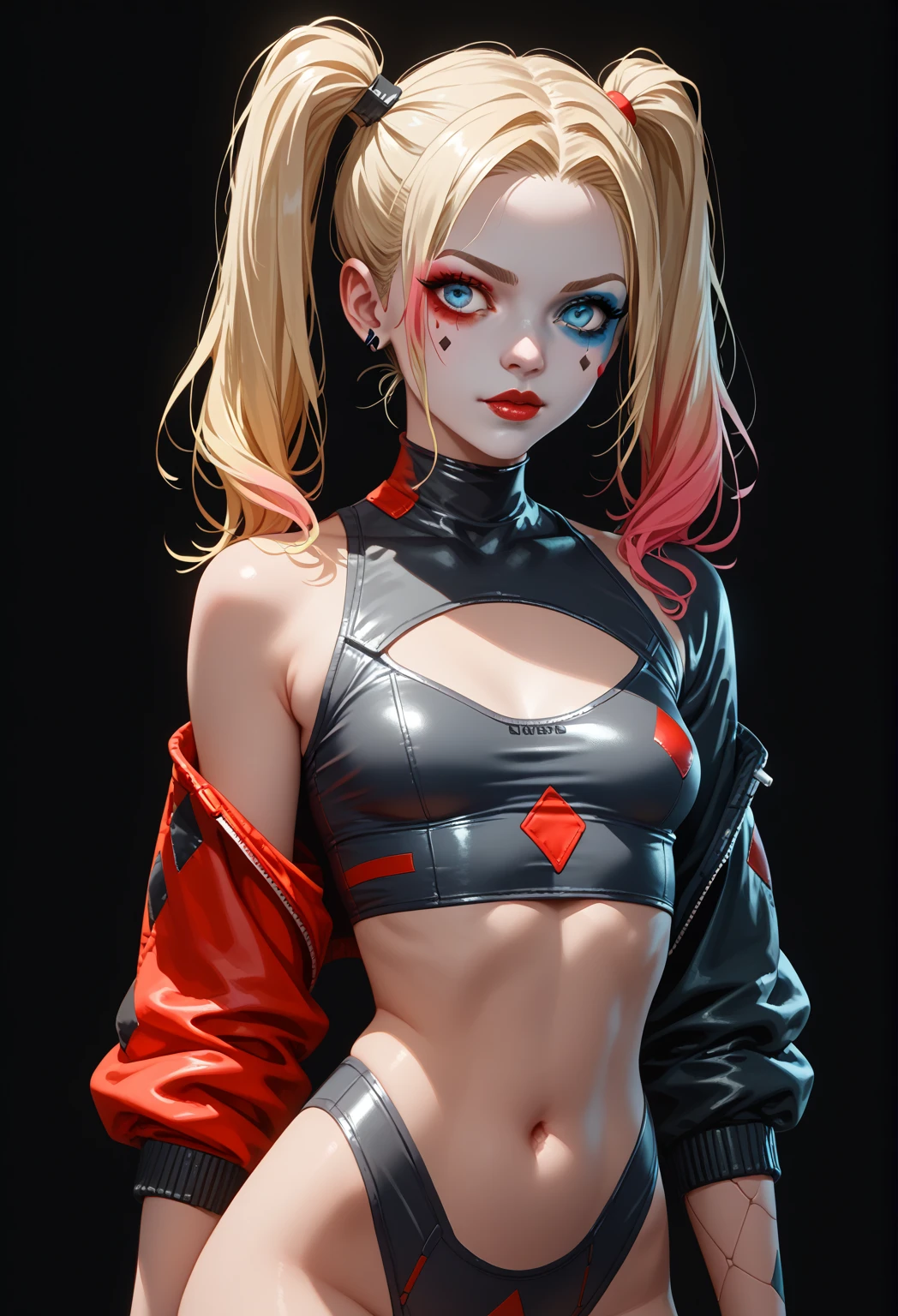 (obra prima) (perfection) (ultrarrealista | | |) (sem defeitos) Margot Robbie playing Harley Quinn in Suicide Squad