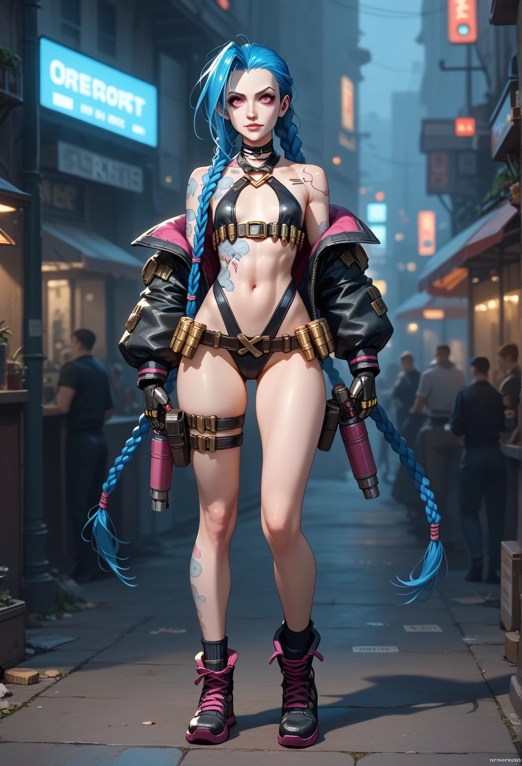 In a very grand scene，The extra-large wide-angle lens captures the appearance of a female centaur。She is tall，It has the ultimate curvy beauty，The muscles are slender and firm，Beautiful lines。Her facial features are tough and coquettish，Always with a sunny smile。She wears special tight-fitting equipment with a strong sense of technology，Step on multifunctional off-road style heels，Delicate and practical protective gear is worn on the hands, feet, wrists, neck and shoulders。The detection equipment around you flashes various cue lights and neon-like information screens，Let her exude a charming brilliance。Use Midjourney's advanced tools，Design special tight-fitting equipment for female centaurs，Highlight her unique physiological characteristics and appearance details，Add realism。And in her adventure scene，Spectacular views of nature，Such as the sky where storms and sunny days alternate、Brilliant rivers of stars and auroras、The snow-capped summit of Mount Everest、Fireworks in the mountain town, etc。ao mesmo tempo，Away from the hustle and bustle of Long Beach Pier is a neon-lit spaceship docked，Create a fantastic scene。Use Midjourney's advanced tools and multiple color palettes、Brush Strokes、Texture tools and model packages，It shows a sense of atmosphere where beauty and charm coexist。The charm of the female centaur is highlighted through color and lines，Enhance realism with detailing，Create a surreal dreamy feeling。Additionally，Use Midjourney's tools to add a variety of extreme sports gear and cultural trinkets to the female centaur，Create intricate hairstyles and outfits，Give her a sense of premium。She never flinches，Regardless of the terrain，can respond quickly，Even the extreme geography and dangerous terrain of aliens cannot stop her。Use Midjourney's powerful tools，You can do it with incredible detail and beauty，Bring this ultra-grand and beautiful scene to life。Ultra-grand scenes，super wide shot， hdr，（真实感，Masterpiece quality，best qualtiy），