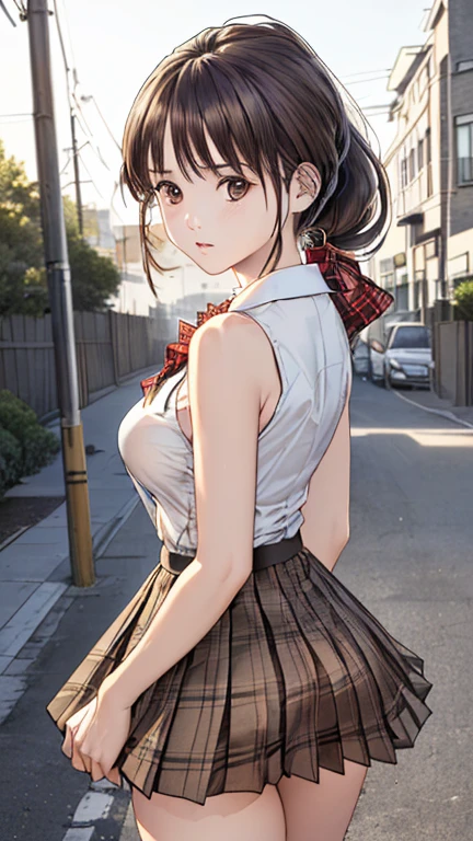 8k, High resolution, Highly detailed face, Ultra-detailed eye masterpiece, highest quality,(Large Breasts), Heavy breathing:1.5、Thighs、Beautiful face girl、Thighs、(Casual T-shirt:1.2、pumps)、(12 year old middle school student), Browsing Caution、(Cum on ass:1.3, Vaginal ejaculation:1.2、Tight mini skirt:1.2,Thighsから脚に滴り落ちる:1.2)、Place your hands on the wall and stand with your hips sticking out、