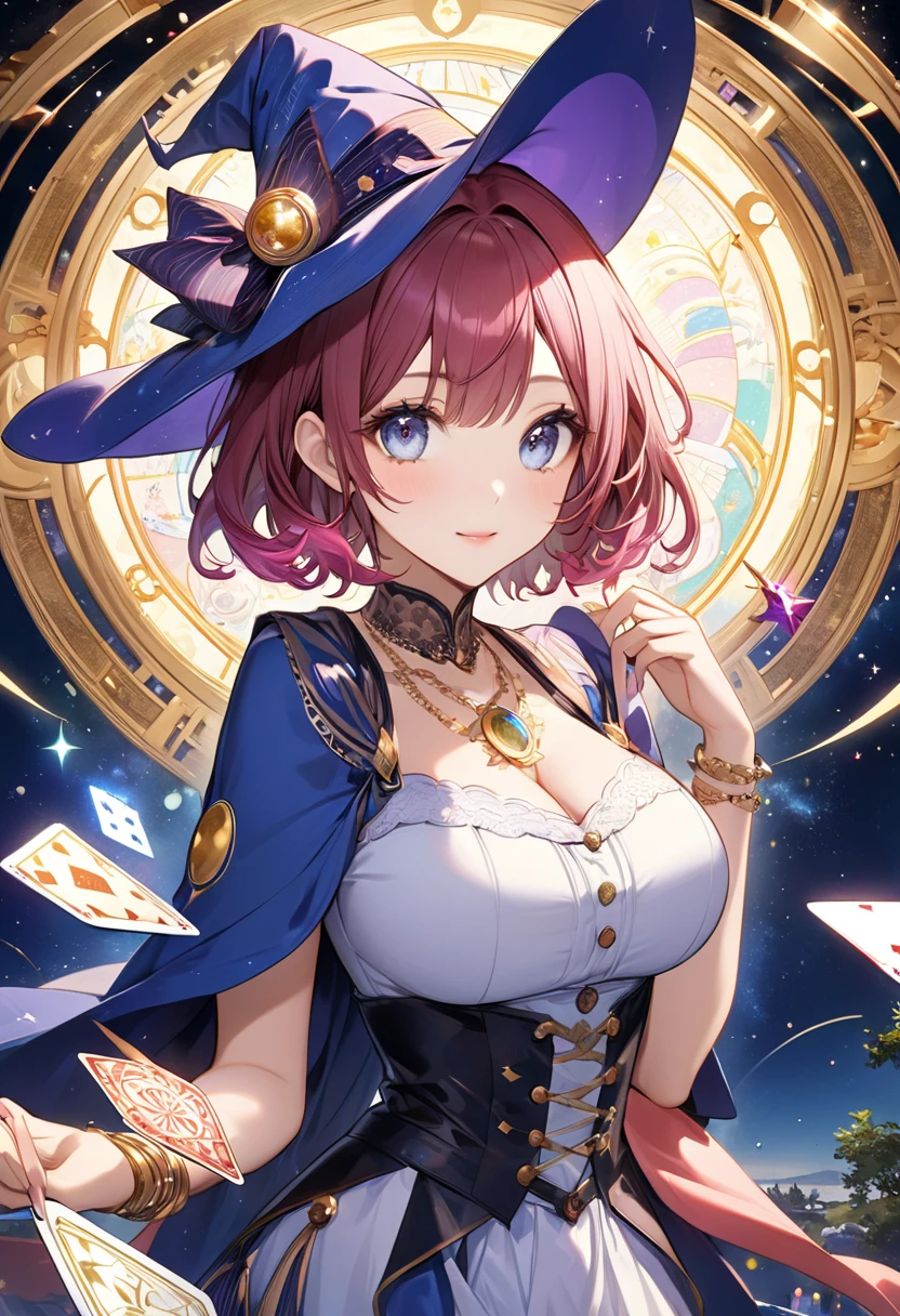 Anime illustration、highest quality、cyber punk、Fantasy、Alice in Wonderland、Luxury Casino、A plump bunny girl with brown skin、Giant roulette wheel、Bunny ears、Perfect proportions、Big Breasts、Thick legs、Beautiful, shining eyes、smile、Hanging eyes