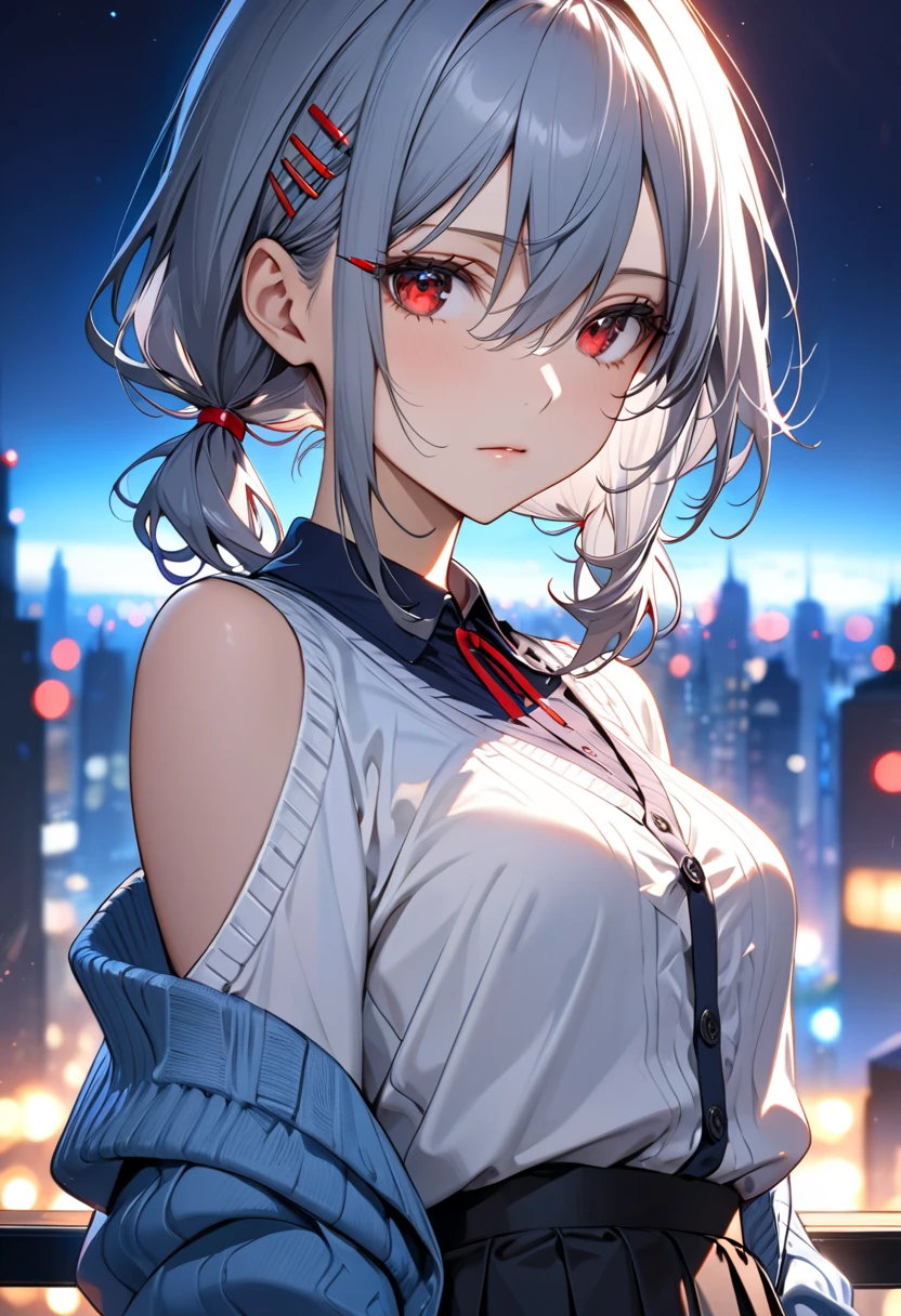 (masutepiece,the Extremely Detailed CG Unity 8K Wallpapers:1.5),(beutiful breast,Farbe_aberration,beautiful detailed shadow,Beautiful eyes,Beautiful body,Beautiful skin,beautifull hands:1.5),(鮮やかやFarbe彩,Realistic, hyper realisitic:1.5),(Curve,Farbe気,Seductive smile:1.5),(Shiny hair,silber hair,茶Farbeい目:1.5),delicate patterns,intricate detailes,red blush,shinny skin,Seductive Anime Girl, [ 8K Digital Art ]!!, beautiful alluring anime woman, painted in anime painter studio, Smooth Anime CG Art, made with anime painter studio, realistic anime 3 d style,Unparalleled beauty, Shiny and firm skin, アッシュ系の茶Farbeの髪を, Beautiful and nice girl,kindly smile,Short hair, White sweater that emphasizes the body line, blouson jacket, snug jeans trousers, (natta, yuki, 積yuki, meteors, starrysky, intergalactic:1.5)