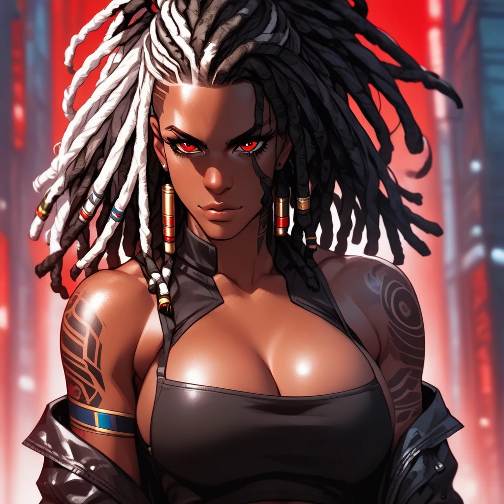 Full focus on a black woman on the edge of a smoked volc??? in a platinum outfit covered with an aura of pink fire + close-up full-body showing, pose, cinematics, detailed pretty face, exquisite details, 8k UHD, ultimate brushing, master brushwork, trending on artstation, master drawing, masterpiece