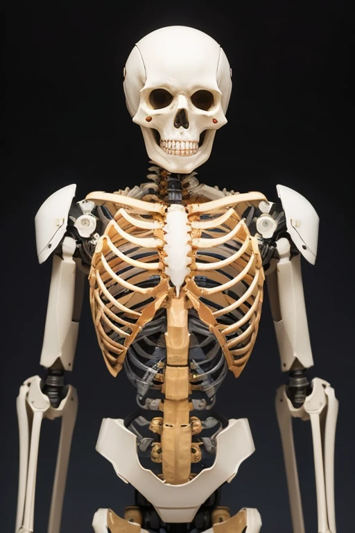 A skeleton with engineering tools