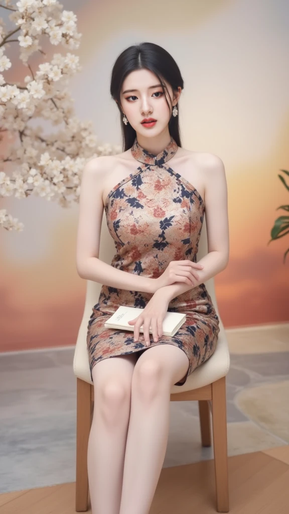 photorealistic,realistic, solo, photorealistic, best quality, ultra high res,
one braid,
blue qipao,floral_print,color pattern,jade bracelet, qipao dress,chinese_clothes, china_dressstanding in a field of wildflowers,thighhigh
beautiful, masterpiece, best quality, extremely detailed face, perfect lighting, solo,1girl,
best quality, ultra high res, photorealistic,
ultra detailed,
masterpiece, best quality,suzy1,<lora:suzy_v1:0.9>