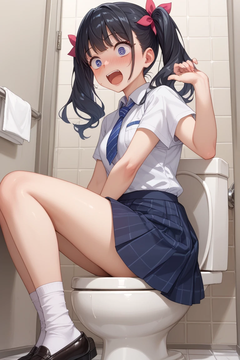 {{(((Ultra detailed, ultra high resolution, 64k, masterpiece, highest quality, beautiful eyes in detail, very detailed eyes and face, toilet stall, straddling the toilet bowl, toilet paper on the wall, very erotic positions, A girl is attacked by several guys, her clothes are torn and their super thick penises are inserted into their anuses, the girl gets on top of the boy, spreads her legs and inserts their super thick dicks into the girl's anuses)))} }, (sexual bullying, sex with men, NSFW, semen, love juice, urination, sweating, rape, etc.), uniform, (black skirt (miniskirt), hair (super long hair, various) (hair color, hair) pulling , twisted hair), girl, , small breasts, 5 year old girl), round face, bare feet, child: 1.25), (baby face: 1.2)), short limbs, from the side, crying face, drooling, urination, gaping anus: 1.1 ), puni, anal juice, a man roughly pulls a girl's hair, pulls the girl's hair back, inserts (multiple) super thick penises into the girl's anus, a man grabs the girl's hair and pulls. A woman grabs the girl's hair and pulls it hard.