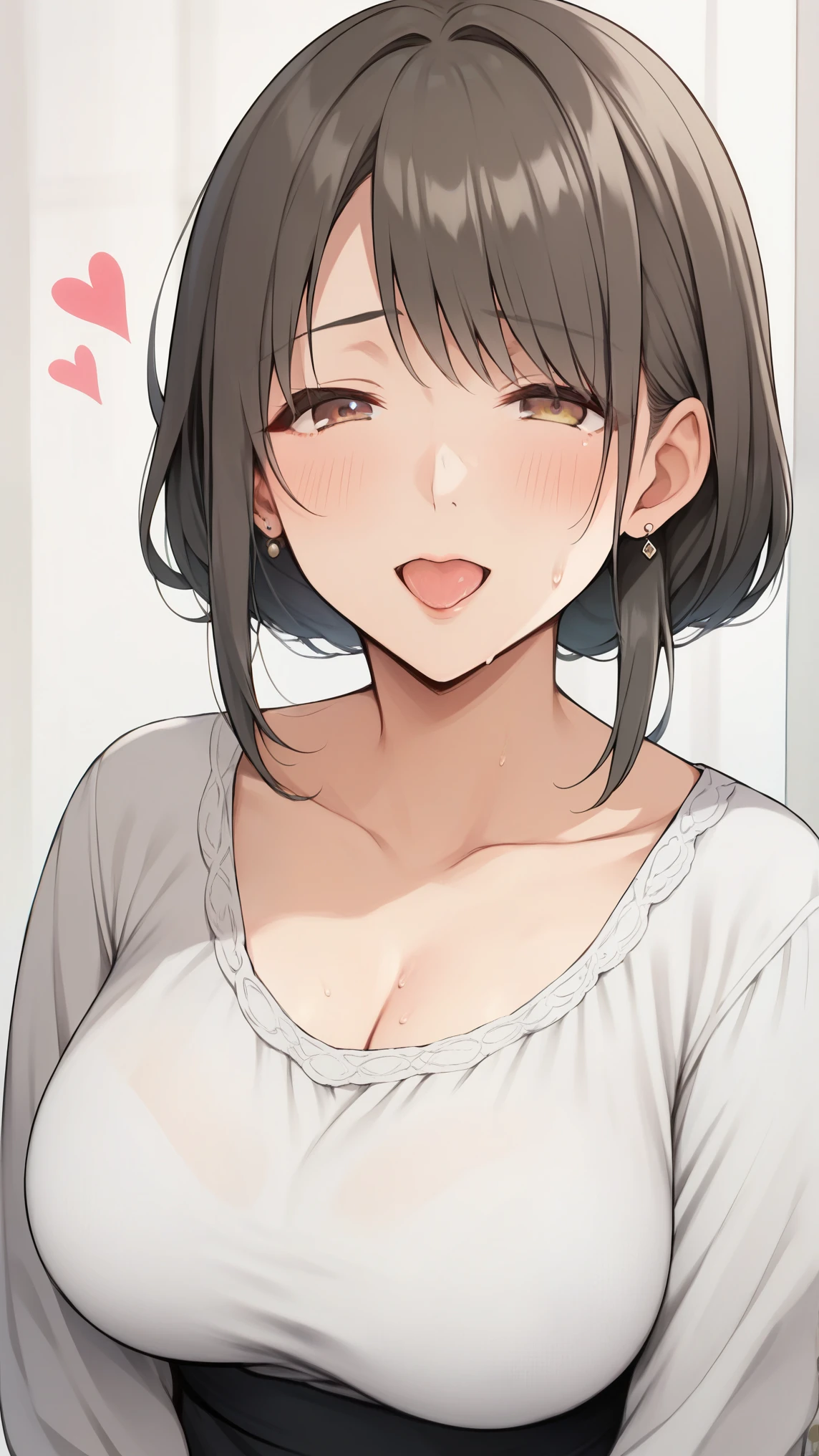score_9, score_8_up, score_7_up, score_6_up, score_5_up, score_4_up, source_ anime,nsfw, uncorrected,the gentle mom was wearing a sweaty dress、でかくてbig 、 big、guys are showing up there、her heart is blessed、the mom was blushing so much pain and not excited。