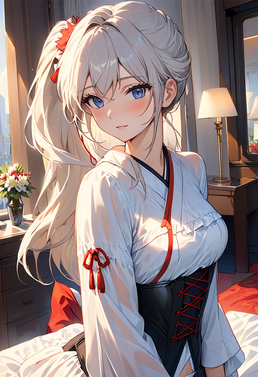 ((masterpiece)), ((Best quality)), (high resolution), (illustration), (an extremely delicate and beautiful), (ultra detailed beautiful face and eyes), nsfw, 1girl, leaning forward, YukineChris, long hair, purple eyes, twintails, low twintails, ahoge, large breasts, fishnet pantyhose, red a bow tie, volumetric lightning,
detailed skin texture, detailed, volumetric shadow, anime screencap,Highest quality, Sorceress, ancient babylonian nobility, ((tan skin:1.2)), (brown skin color),Long hair, twin braids, hair ornament, wine colored hair, smile, Below average size breasts, bare shoulders, (underboob:0,Red leotard)clothes get torn、Cross your arms、Wide-open legs、Standing with your legs apart、front、Leg spread、Groin、bikini、Two Piece、Yukine Chris、Symphogear、Wet、lake、lake畔、shrine、Bi、紺Bi
8K, masterpiece, Best_quality, high_resolution, ultra_details, detailed, 1girl, 独奏, looking_at_viewer, upper_body, braid, blurry, bangs, white_hair, blurry_background, collared_shirt, church, Blue_dress、hair_ribbon, hair_between_eyes,
sidelocks,depth_of_field,light_particles,sun_shine,snow、french_braid, Alphonse Mucha Style, sharp focus, perfect hands, perfect face, perfect eyes, perfect light, dynamic light, natural light, Masterpiece, Best quality,