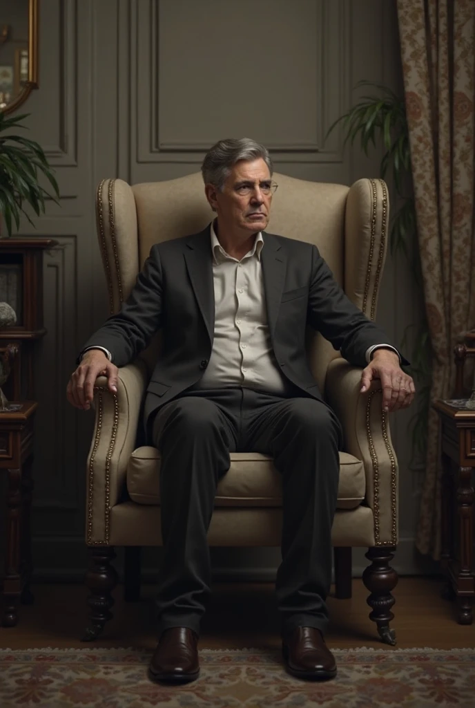 Man in electric chair