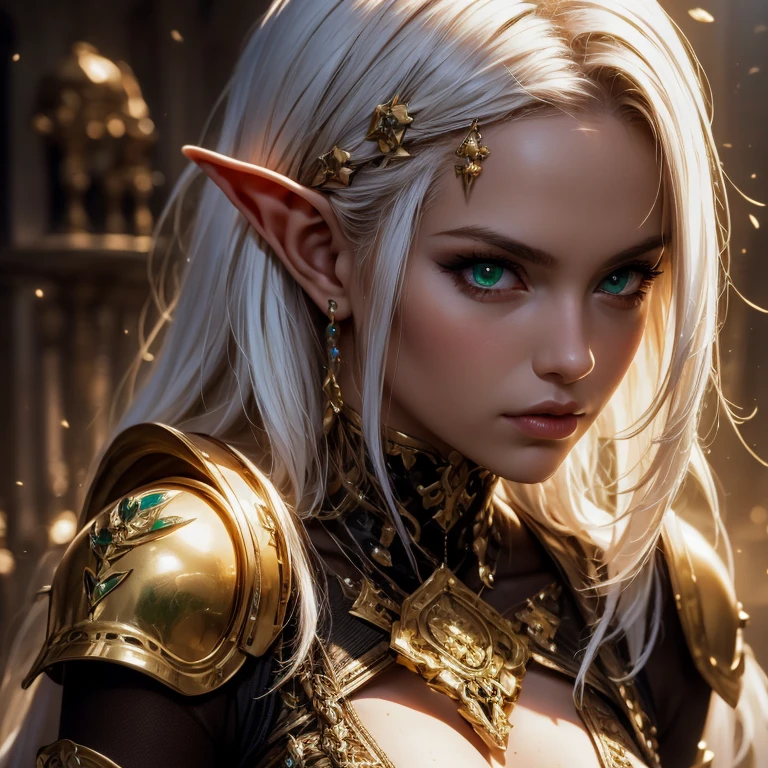 (Award-winning digital artwork:1.3) af (sketching:1.3),(with dynamism:1.3),(Saturation:1.3),(Close portrait:1.3),(femele:1.4),(big breasts beautiful: 1.4),(carismatic:1.3),Female elf,Heavy armor,Complex patterns,complex patterns,Perfect Detailed Eyes,The background is the dungeon,Film filter, ,dramatics,dynamicposes,Fighting posture,illusory engine, (High detail: 1.9),mystic symbols,((Glowing sword)),