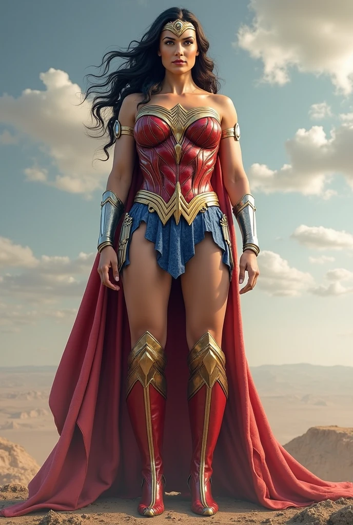 (gal gadot dressed as superman:1.3),Photorealistic photos,photorealestic:1.4 Official art,ultra - detailed,Beautiful and beautiful,big breasts beautiful,tmasterpiece,best qualityer,sitting down,spread their legs,Camel toes,hand behind head, ,(big breasts exposed cleavage),Fingers open,